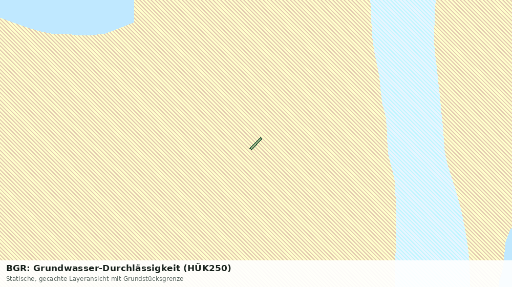 Statische Kartenansicht: BGR: Grundwasser-Durchlässigkeit (HÜK250)