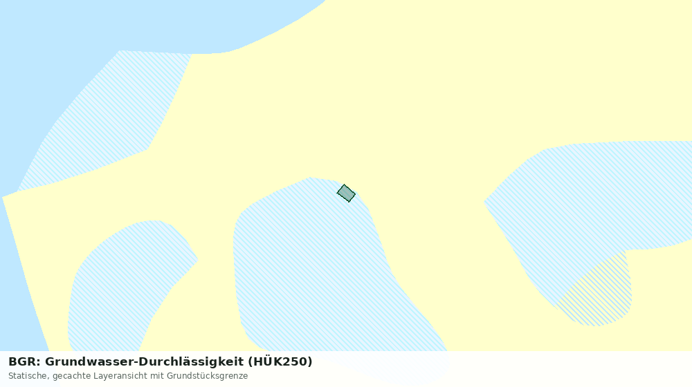 Statische Kartenansicht: BGR: Grundwasser-Durchlässigkeit (HÜK250)