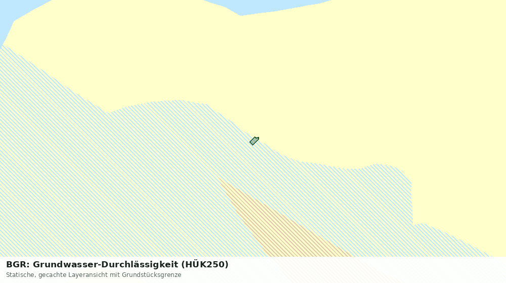 Statische Kartenansicht: BGR: Grundwasser-Durchlässigkeit (HÜK250)