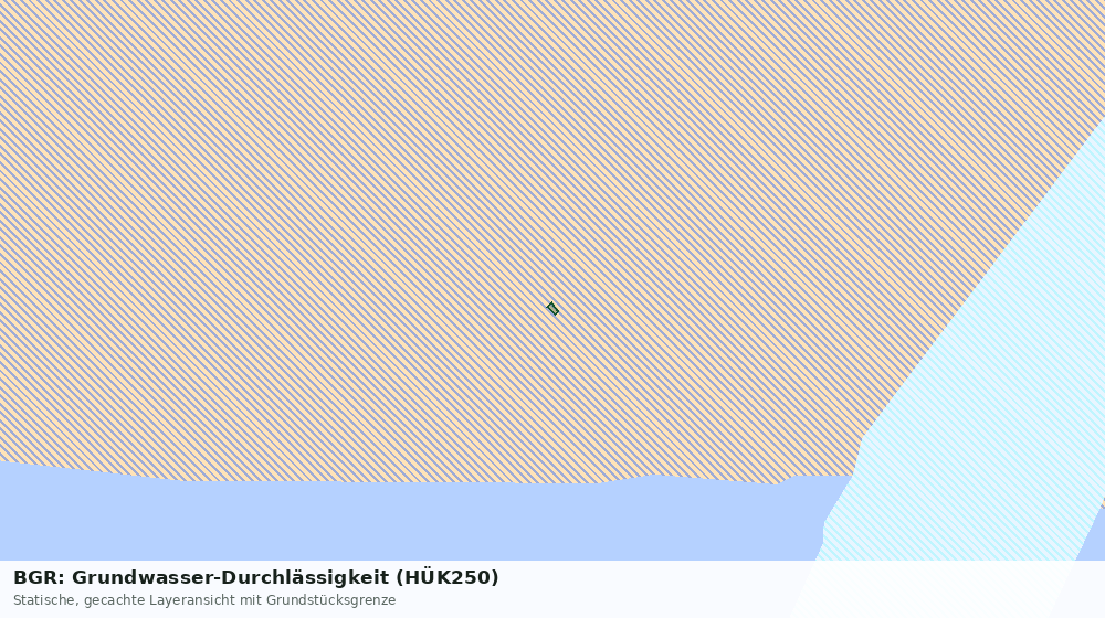 Statische Kartenansicht: BGR: Grundwasser-Durchlässigkeit (HÜK250)