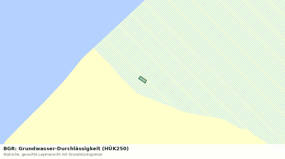 Statische Kartenansicht: BGR: Grundwasser-Durchlässigkeit (HÜK250)