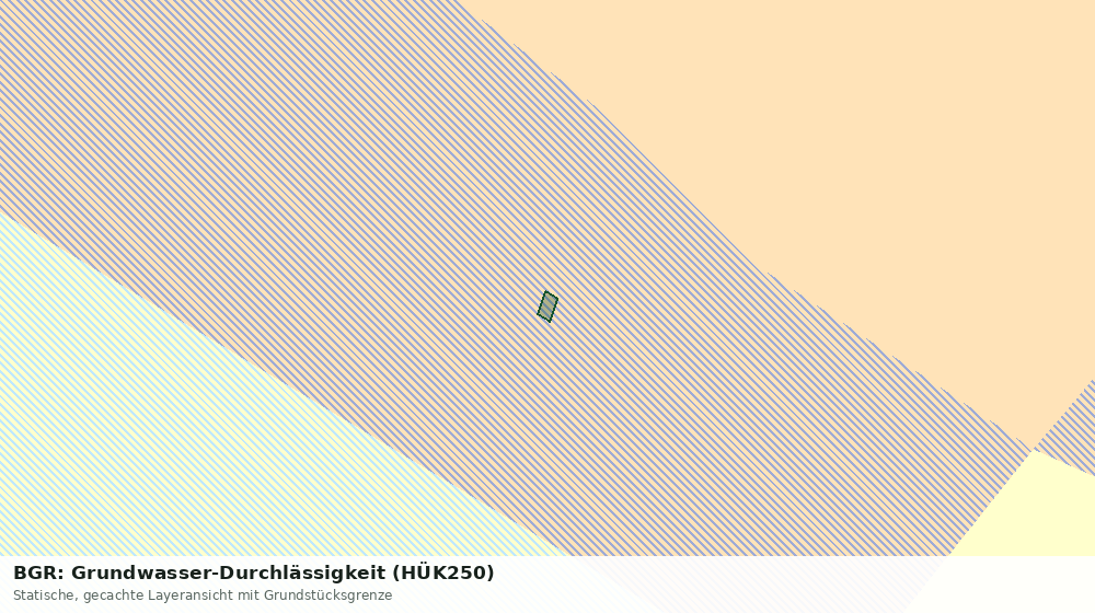 Statische Kartenansicht: BGR: Grundwasser-Durchlässigkeit (HÜK250)