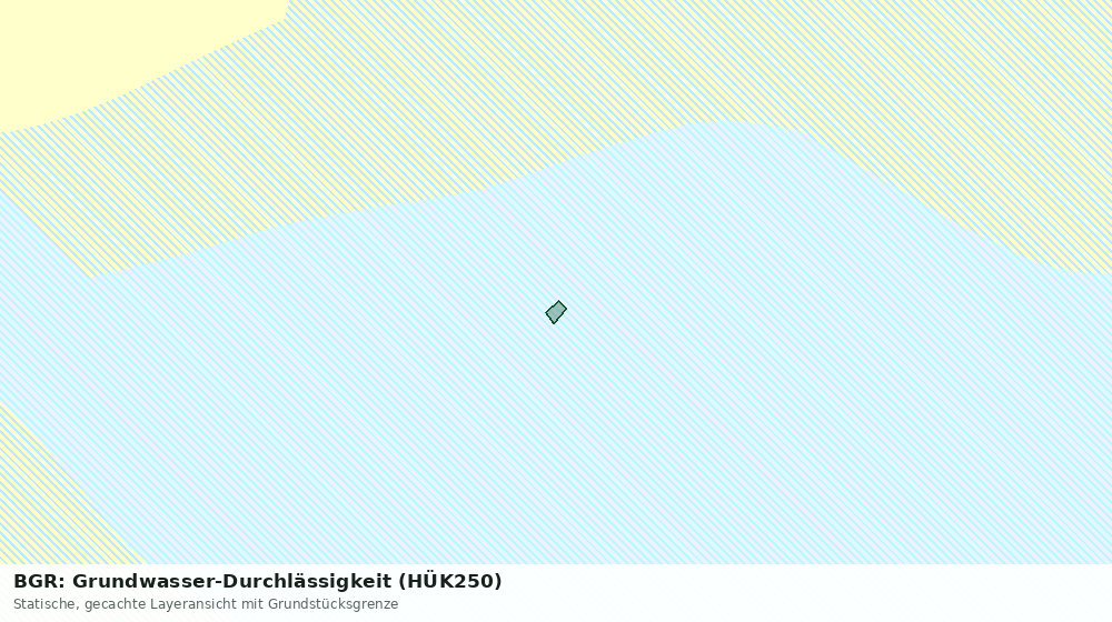 Statische Kartenansicht: BGR: Grundwasser-Durchlässigkeit (HÜK250)