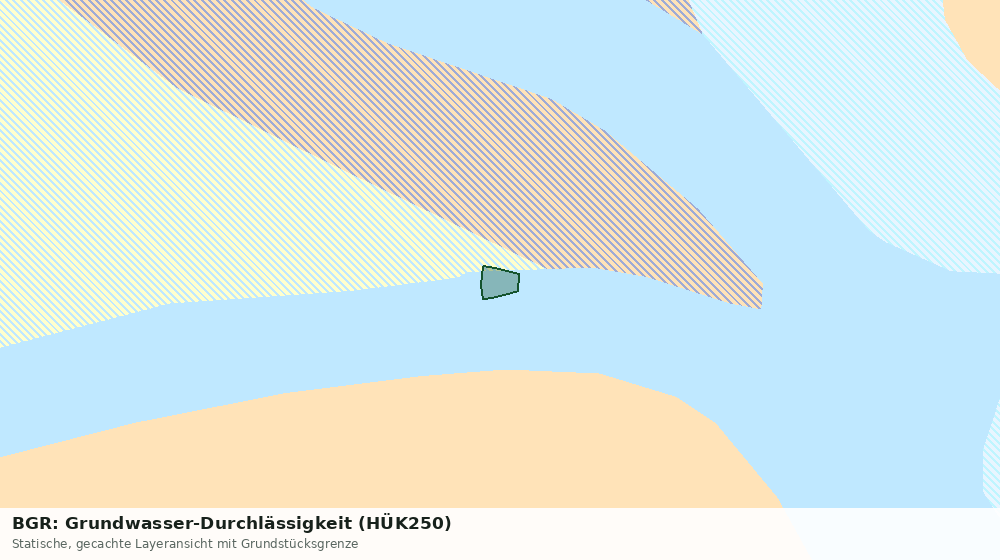 Statische Kartenansicht: BGR: Grundwasser-Durchlässigkeit (HÜK250)