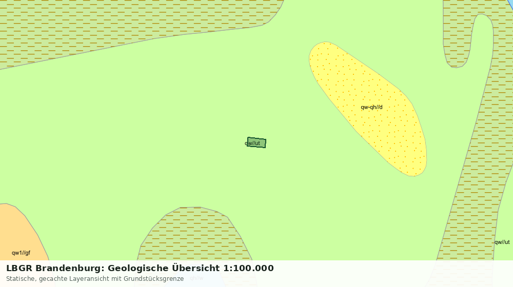 Statische Kartenansicht: LBGR Brandenburg: Geologische Übersicht 1:100.000