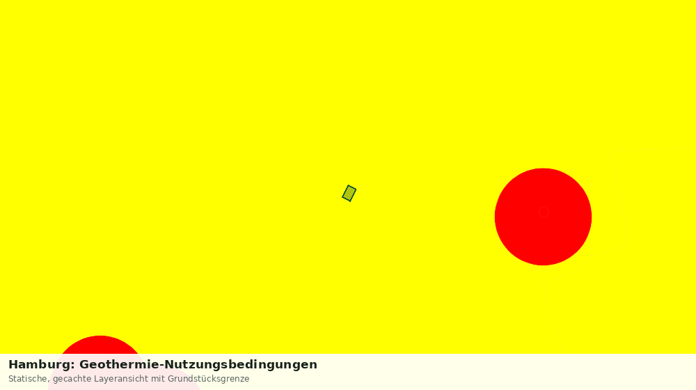 Statische Kartenansicht: Hamburg: Geothermie-Nutzungsbedingungen