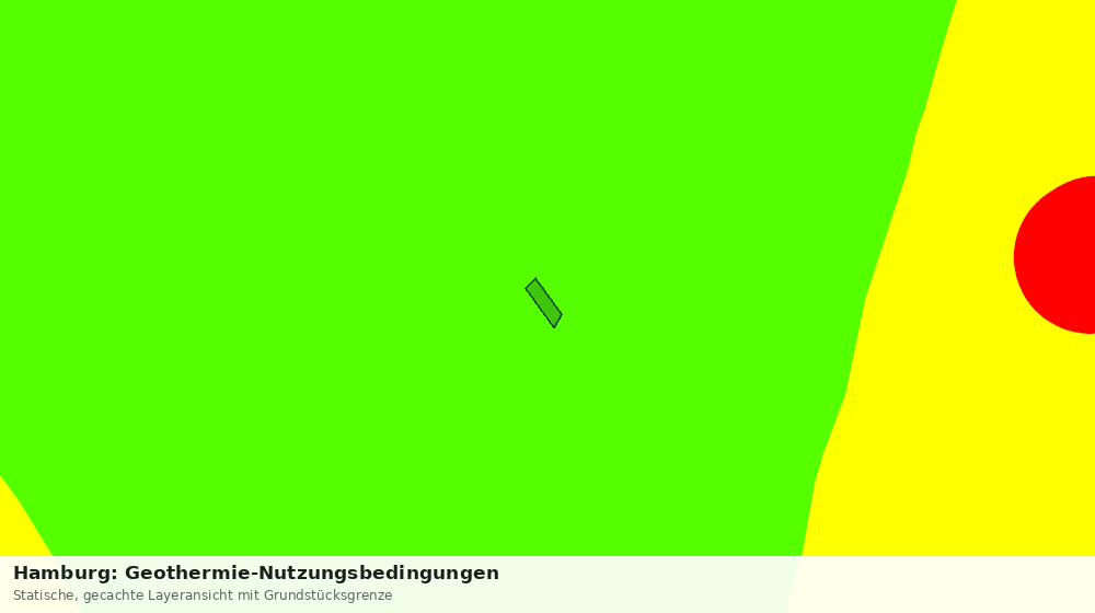 Statische Kartenansicht: Hamburg: Geothermie-Nutzungsbedingungen