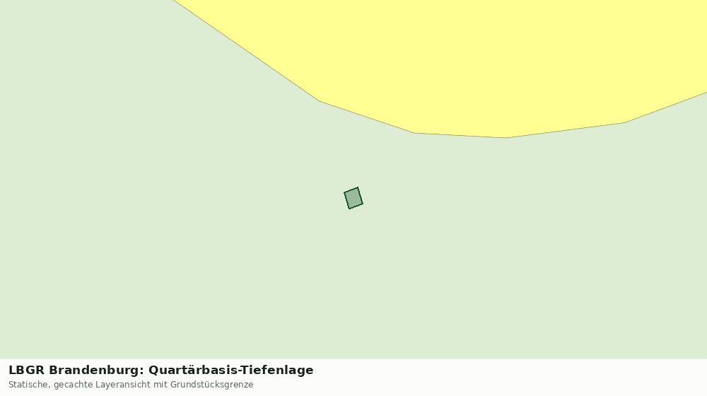 Statische Kartenansicht: LBGR Brandenburg: Quartärbasis-Tiefenlage
