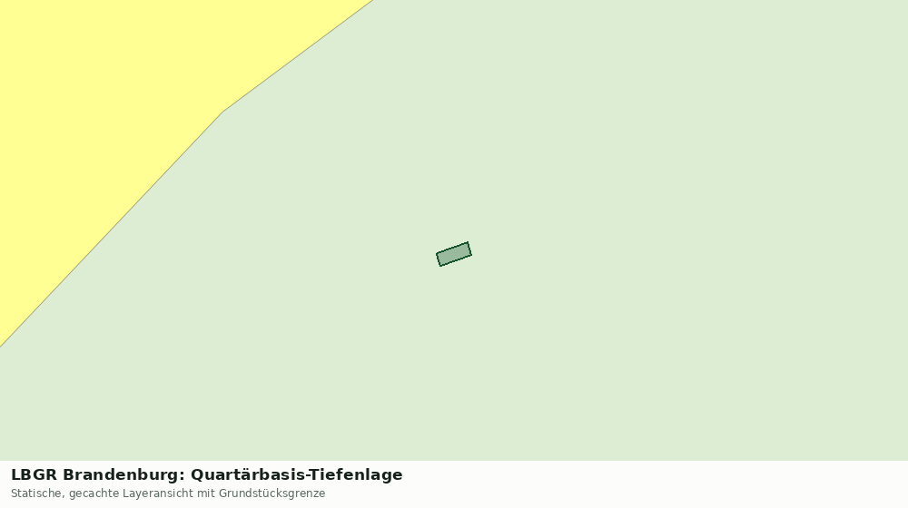Statische Kartenansicht: LBGR Brandenburg: Quartärbasis-Tiefenlage