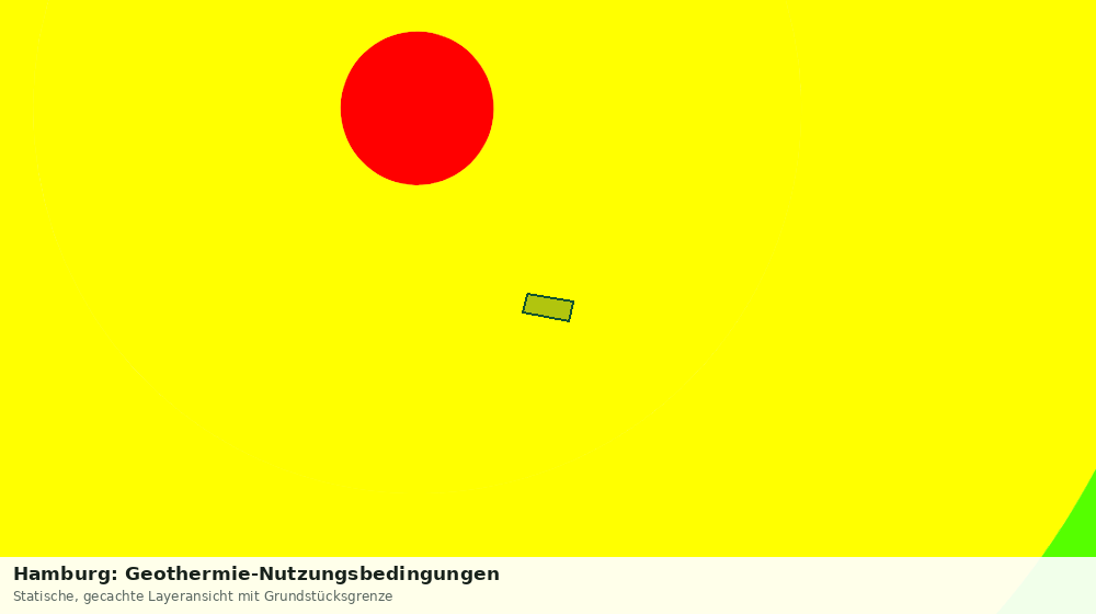Statische Kartenansicht: Hamburg: Geothermie-Nutzungsbedingungen