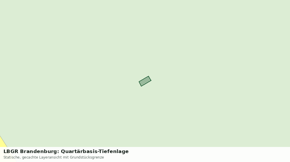 Statische Kartenansicht: LBGR Brandenburg: Quartärbasis-Tiefenlage