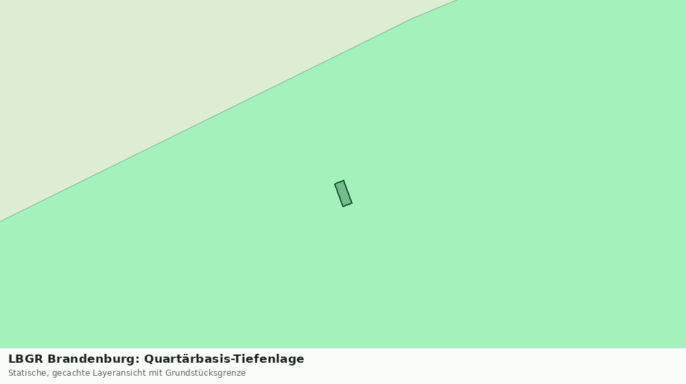 Statische Kartenansicht: LBGR Brandenburg: Quartärbasis-Tiefenlage
