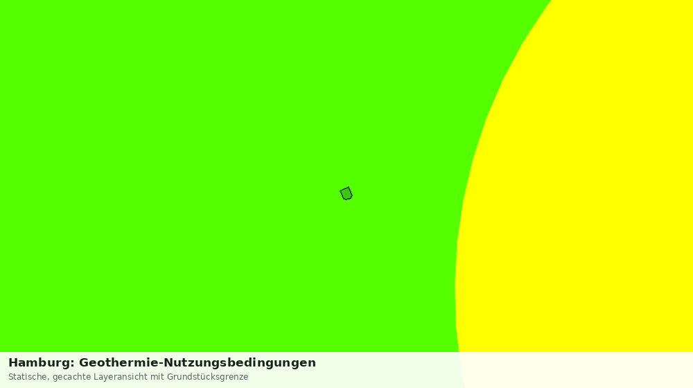 Statische Kartenansicht: Hamburg: Geothermie-Nutzungsbedingungen