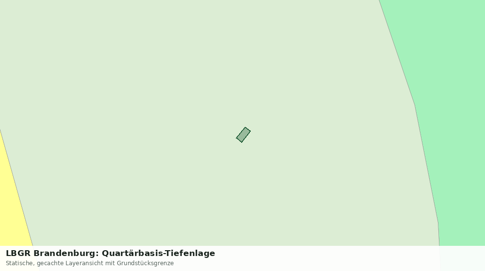 Statische Kartenansicht: LBGR Brandenburg: Quartärbasis-Tiefenlage