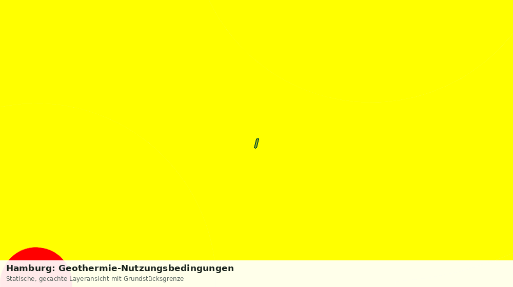 Statische Kartenansicht: Hamburg: Geothermie-Nutzungsbedingungen