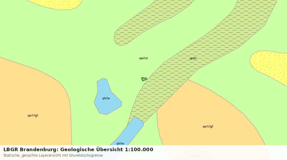 Statische Kartenansicht: LBGR Brandenburg: Geologische Übersicht 1:100.000