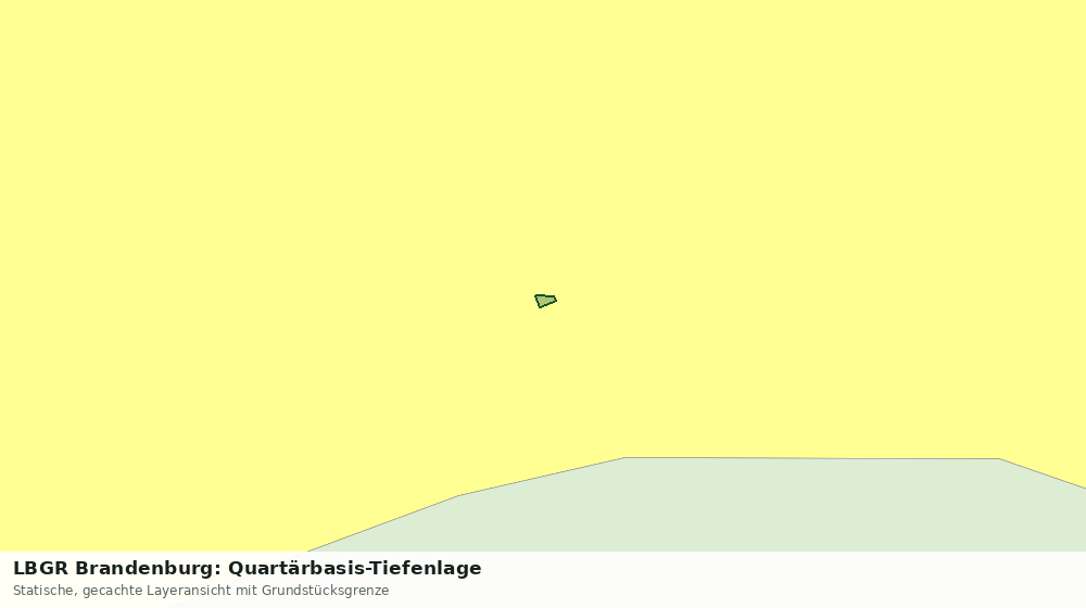 Statische Kartenansicht: LBGR Brandenburg: Quartärbasis-Tiefenlage