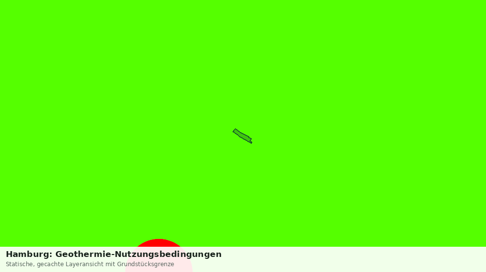 Statische Kartenansicht: Hamburg: Geothermie-Nutzungsbedingungen