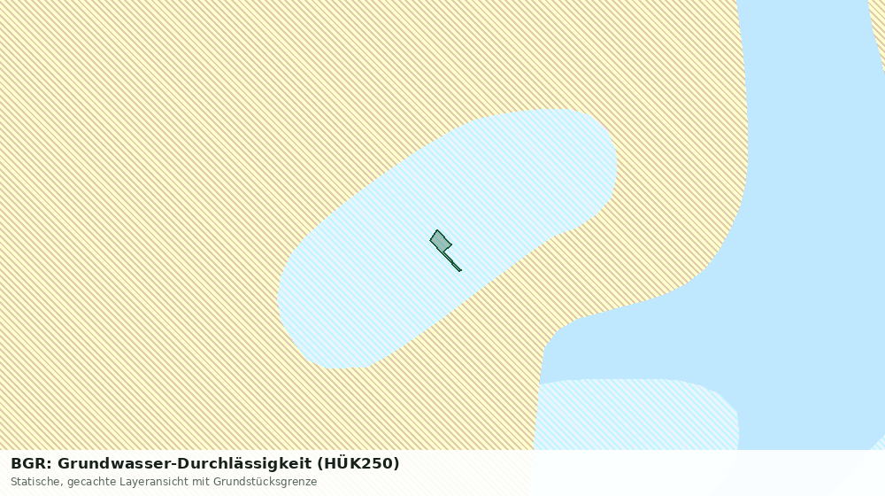 Statische Kartenansicht: BGR: Grundwasser-Durchlässigkeit (HÜK250)