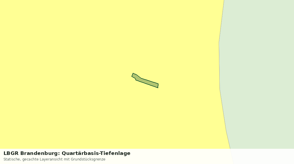 Statische Kartenansicht: LBGR Brandenburg: Quartärbasis-Tiefenlage