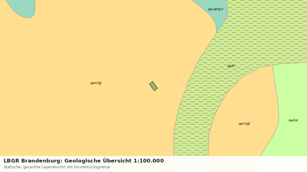 Statische Kartenansicht: LBGR Brandenburg: Geologische Übersicht 1:100.000