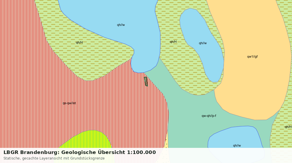 Statische Kartenansicht: LBGR Brandenburg: Geologische Übersicht 1:100.000