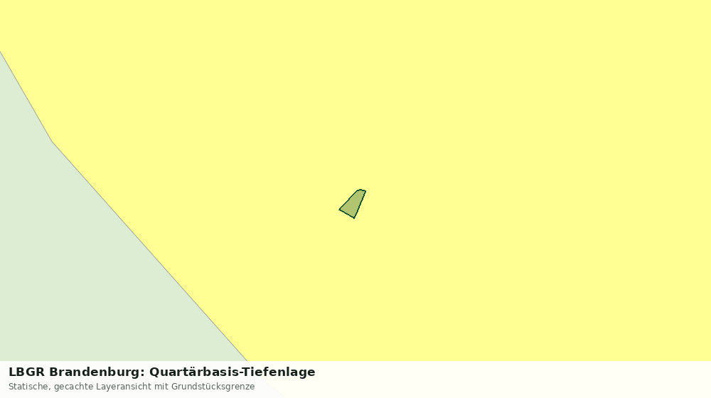 Statische Kartenansicht: LBGR Brandenburg: Quartärbasis-Tiefenlage