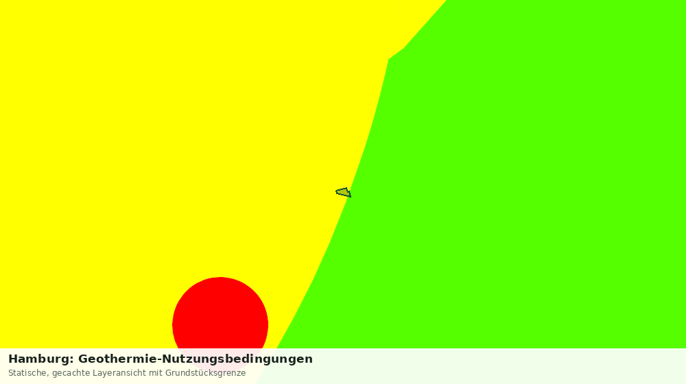 Statische Kartenansicht: Hamburg: Geothermie-Nutzungsbedingungen