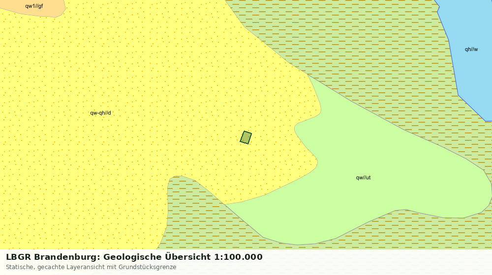 Statische Kartenansicht: LBGR Brandenburg: Geologische Übersicht 1:100.000