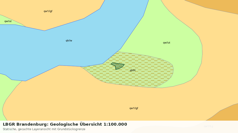 Statische Kartenansicht: LBGR Brandenburg: Geologische Übersicht 1:100.000