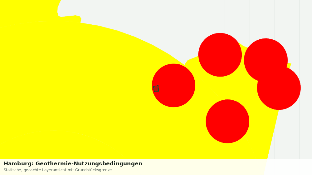 Statische Kartenansicht: Hamburg: Geothermie-Nutzungsbedingungen