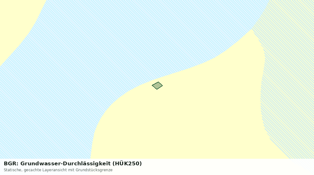 Statische Kartenansicht: BGR: Grundwasser-Durchlässigkeit (HÜK250)