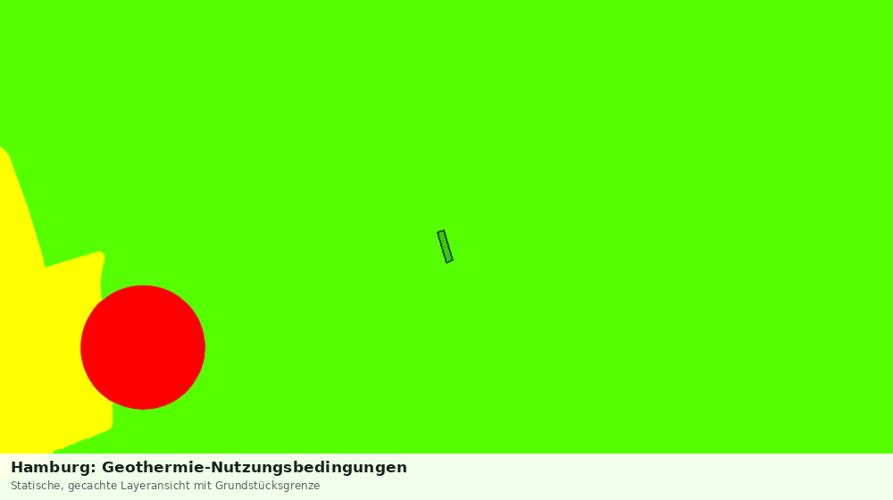 Statische Kartenansicht: Hamburg: Geothermie-Nutzungsbedingungen