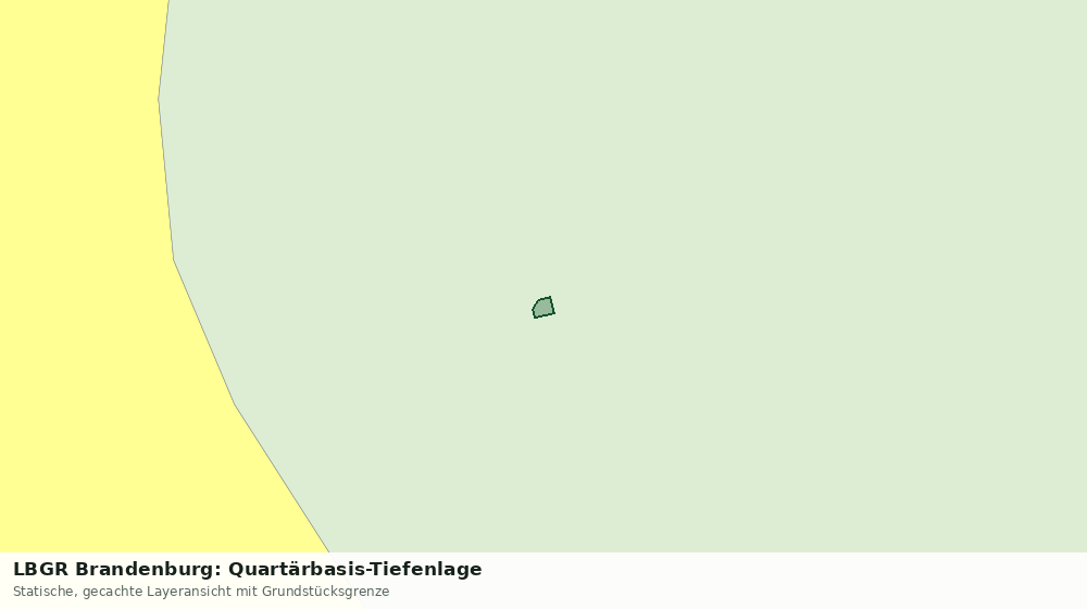 Statische Kartenansicht: LBGR Brandenburg: Quartärbasis-Tiefenlage