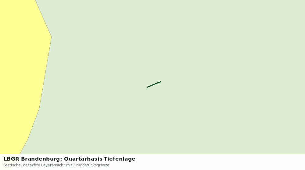 Statische Kartenansicht: LBGR Brandenburg: Quartärbasis-Tiefenlage