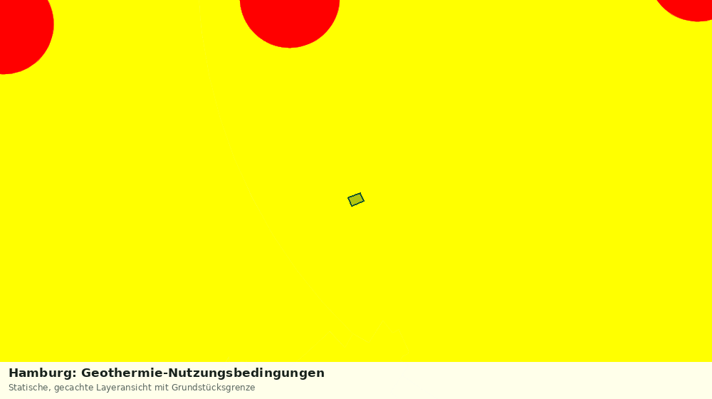 Statische Kartenansicht: Hamburg: Geothermie-Nutzungsbedingungen
