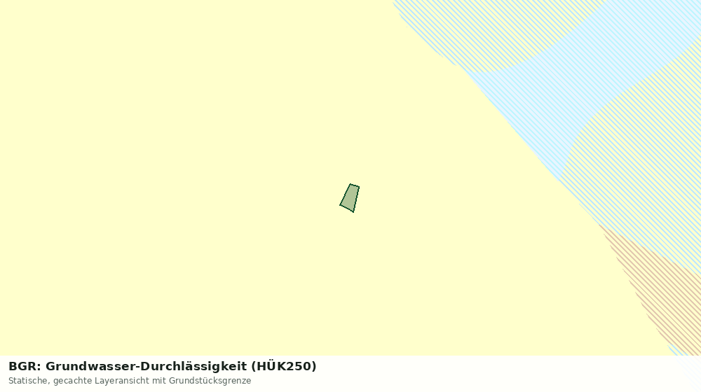 Statische Kartenansicht: BGR: Grundwasser-Durchlässigkeit (HÜK250)