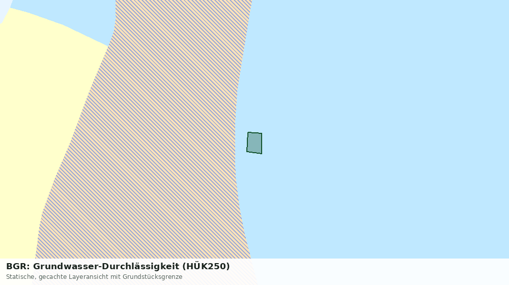 Statische Kartenansicht: BGR: Grundwasser-Durchlässigkeit (HÜK250)