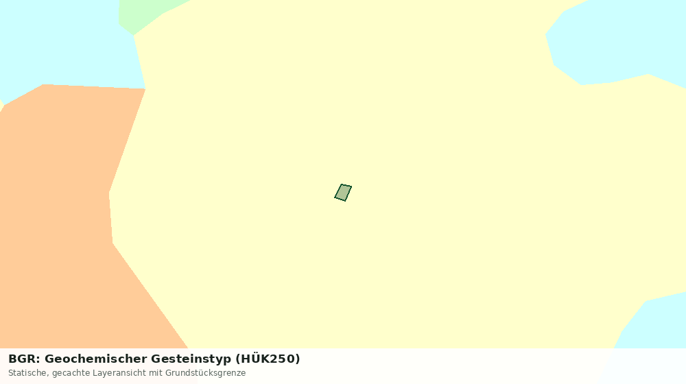 Statische Kartenansicht: BGR: Geochemischer Gesteinstyp (HÜK250)