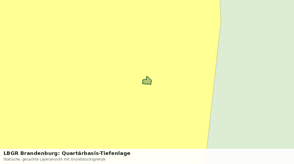 Statische Kartenansicht: LBGR Brandenburg: Quartärbasis-Tiefenlage