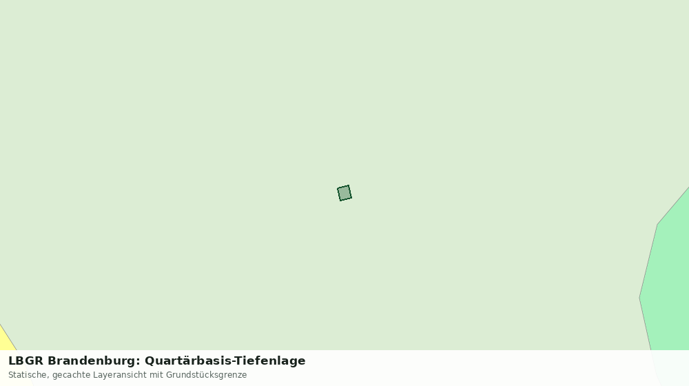 Statische Kartenansicht: LBGR Brandenburg: Quartärbasis-Tiefenlage