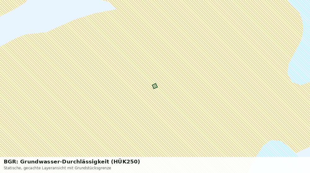 Statische Kartenansicht: BGR: Grundwasser-Durchlässigkeit (HÜK250)