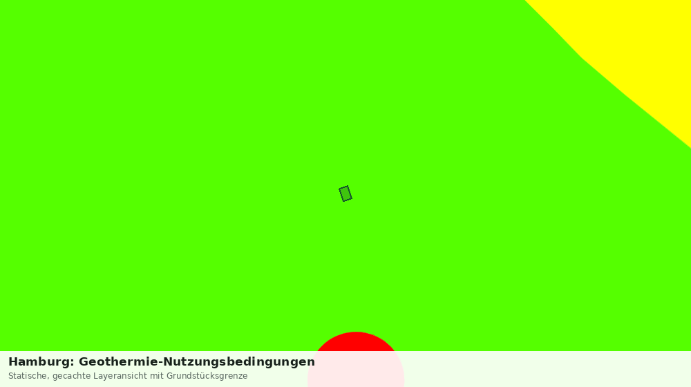 Statische Kartenansicht: Hamburg: Geothermie-Nutzungsbedingungen