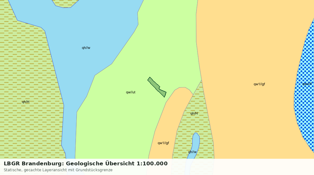 Statische Kartenansicht: LBGR Brandenburg: Geologische Übersicht 1:100.000