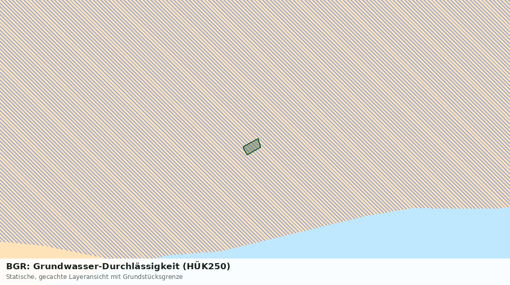 Statische Kartenansicht: BGR: Grundwasser-Durchlässigkeit (HÜK250)