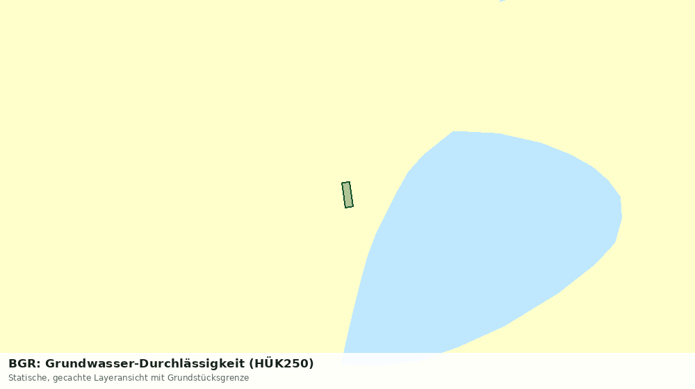 Statische Kartenansicht: BGR: Grundwasser-Durchlässigkeit (HÜK250)