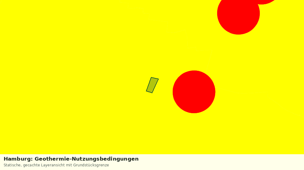 Statische Kartenansicht: Hamburg: Geothermie-Nutzungsbedingungen