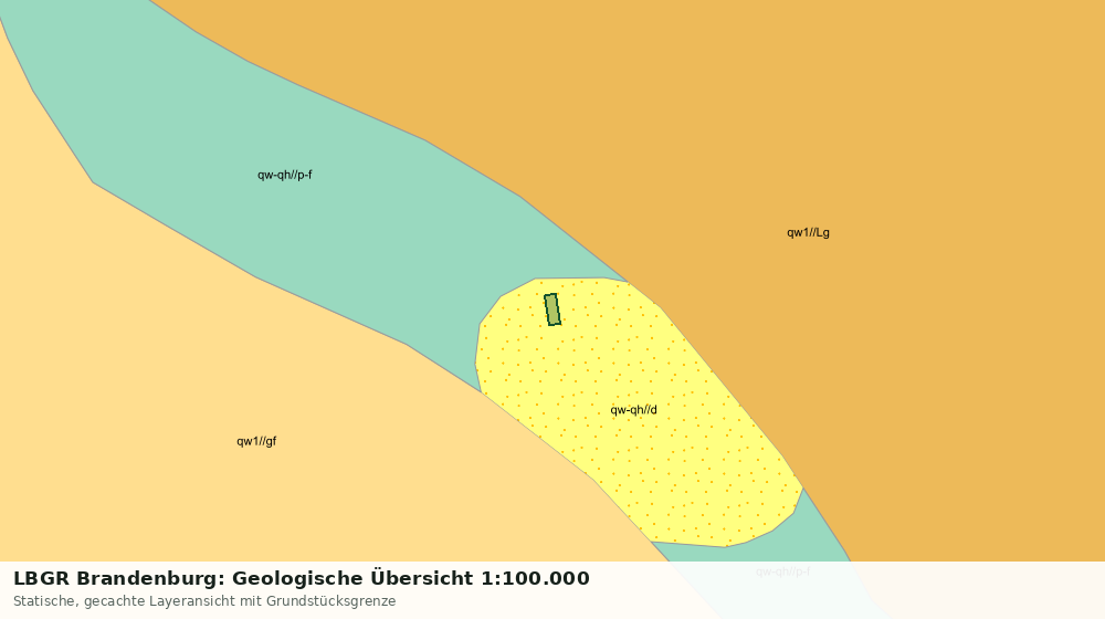 Statische Kartenansicht: LBGR Brandenburg: Geologische Übersicht 1:100.000