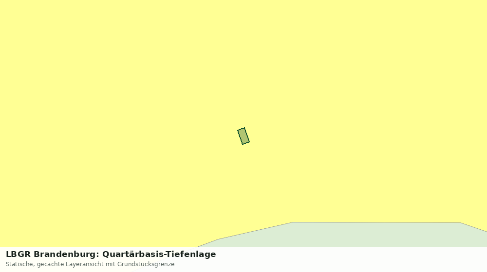 Statische Kartenansicht: LBGR Brandenburg: Quartärbasis-Tiefenlage