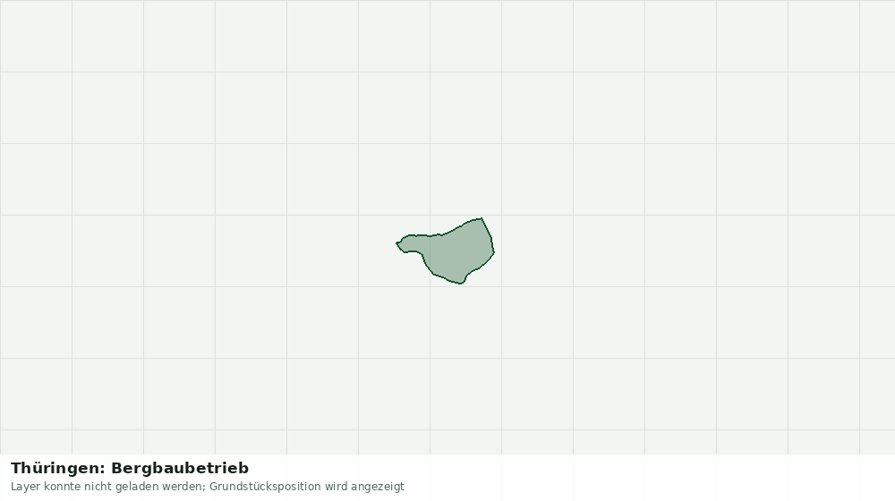 Statische Kartenansicht: Thüringen: Bergbaubetrieb